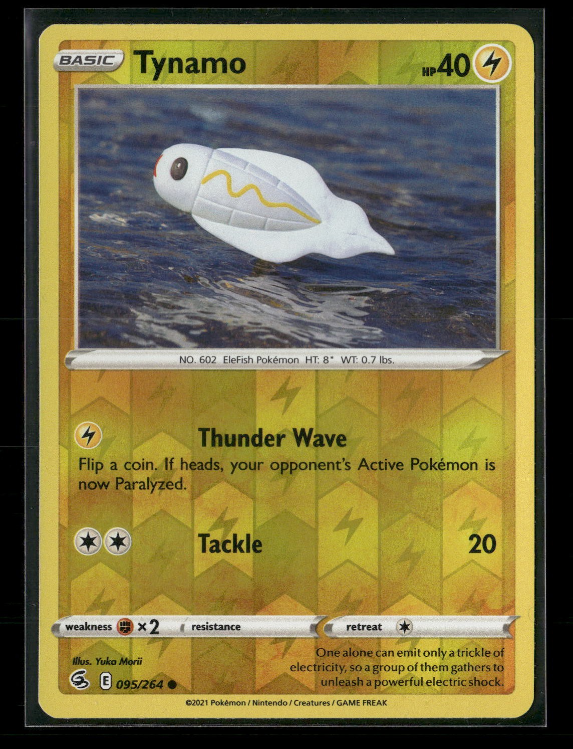 Tynamo Reverse Holo Common SWSH08: Fusion Strike 095/264 NM