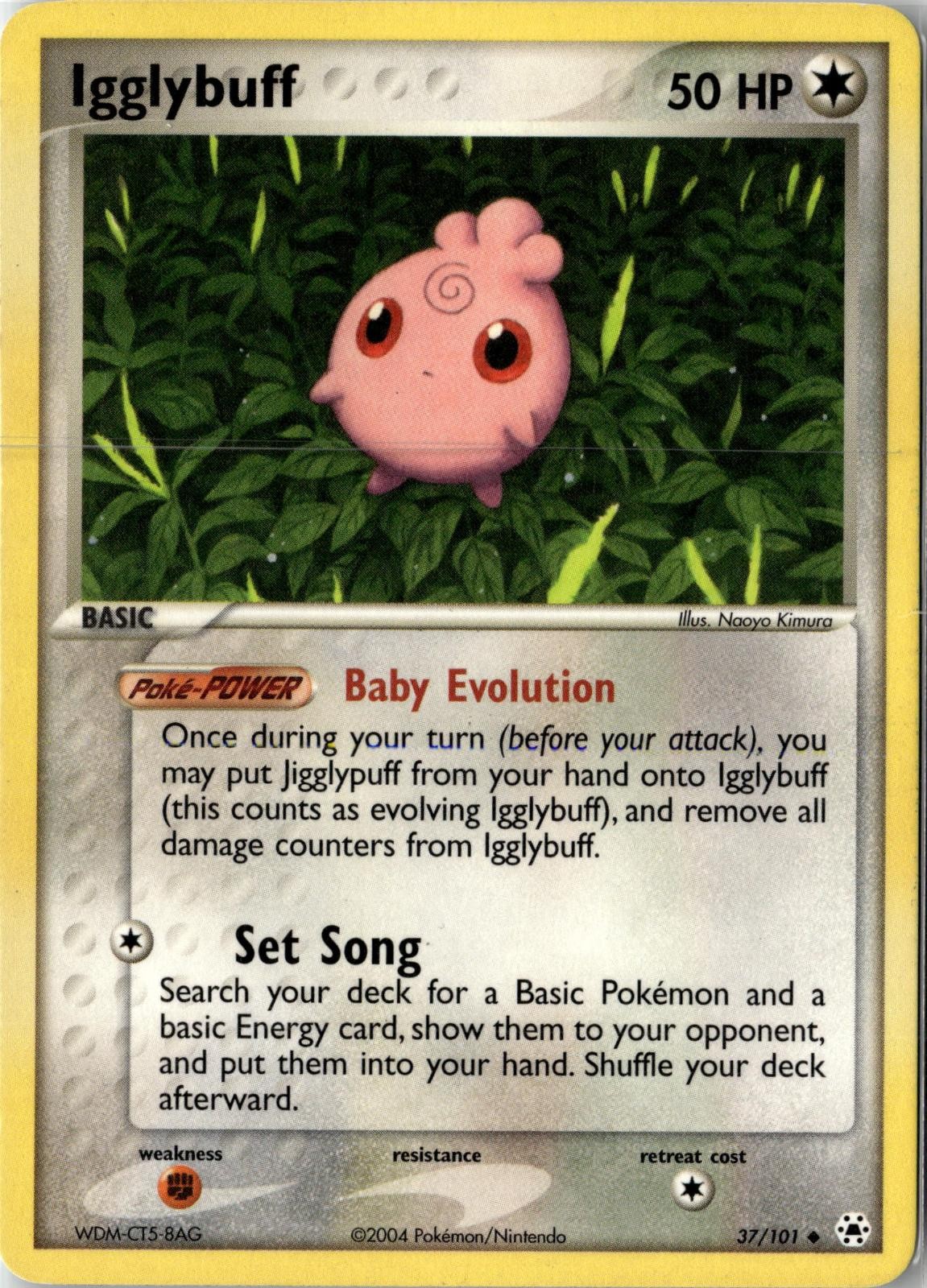 2004 POKEMON IGGLYBUFF 37/101 UNCOMMON HIDDEN LEGENDS NEAR MINT
