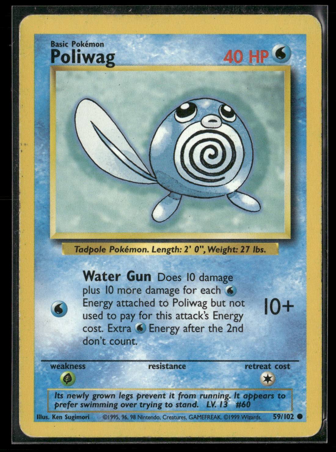 Poliwag Common Base Set 059/102 LP