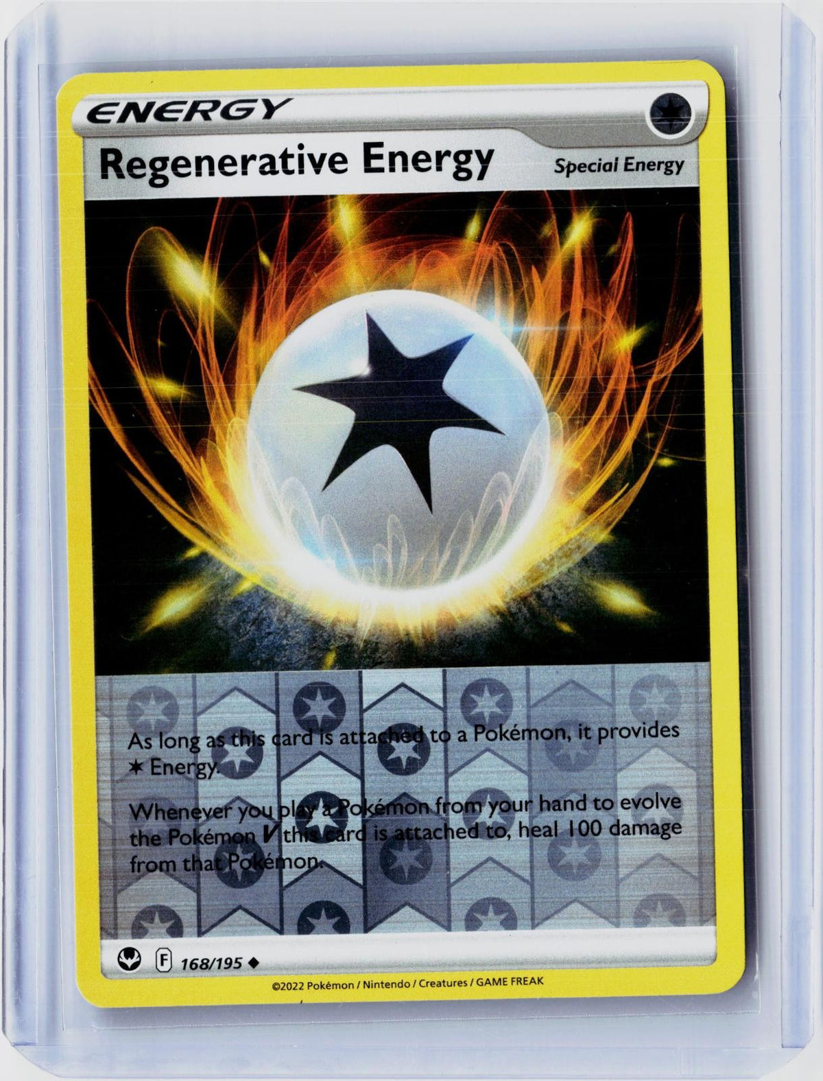 2022 POKEMON REGENERATIVE ENERGY 168/195 UNCOMMON SILVER TEMPEST REVERSE HOLO NM