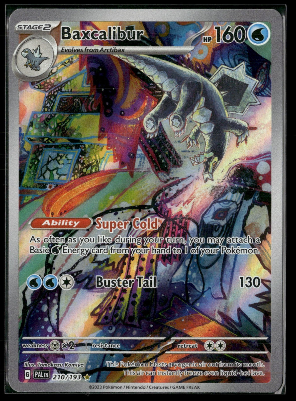 Baxcalibur Holo Illustration Rare SV02: Paldea Evolved 210/193 NM