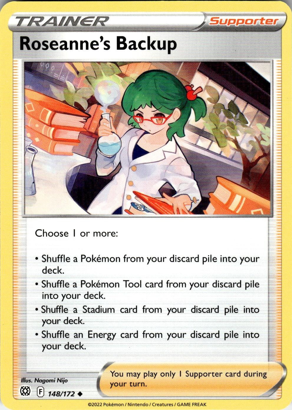 2022 POKEMON ROSEANNE'S BACKUP 148/172 UNCOMMON BRILLIANT STARS NEAR MINT