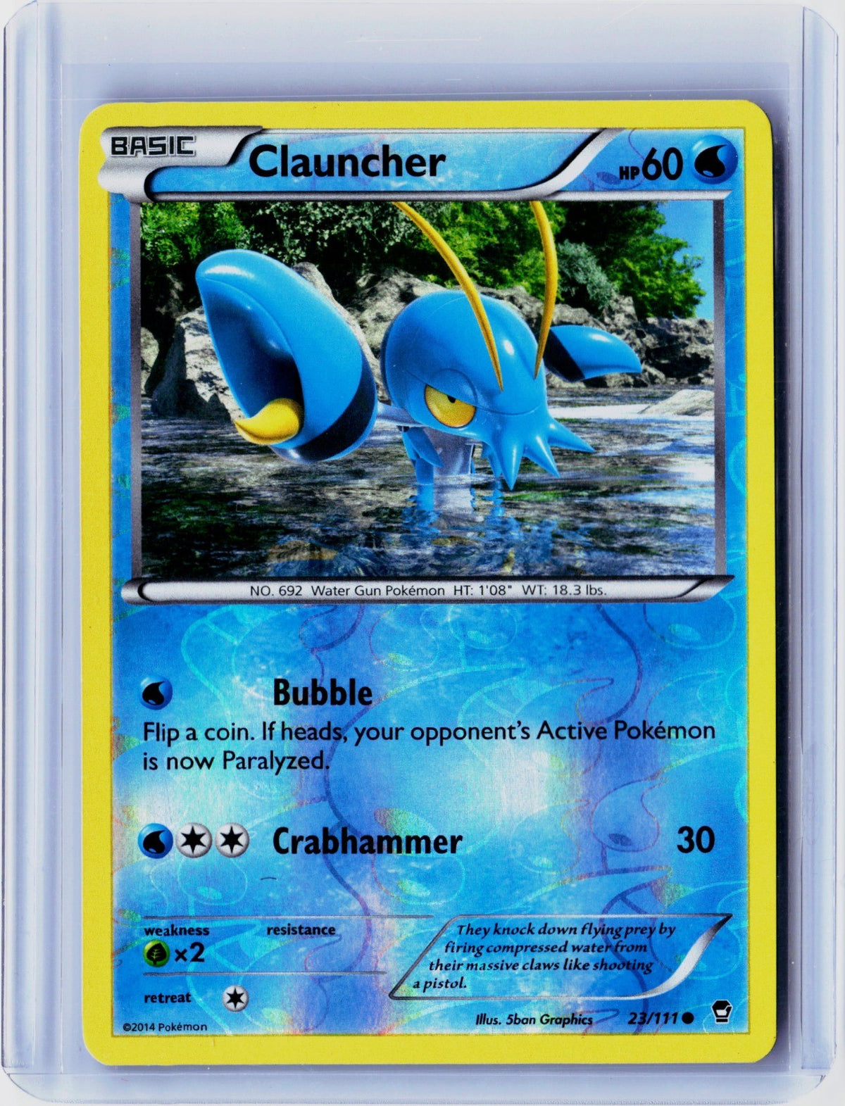 Clauncher Reverse Holo Common XY - Furious Fists 23/111 NM