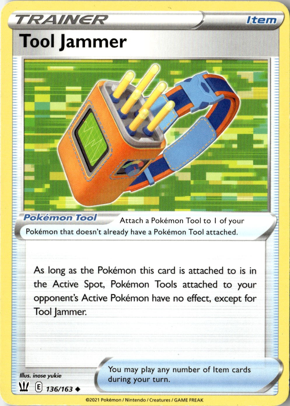 2021 POKEMON TOOL JAMMER 136/163 UNCOMMON BATTLE STYLES NEAR MINT