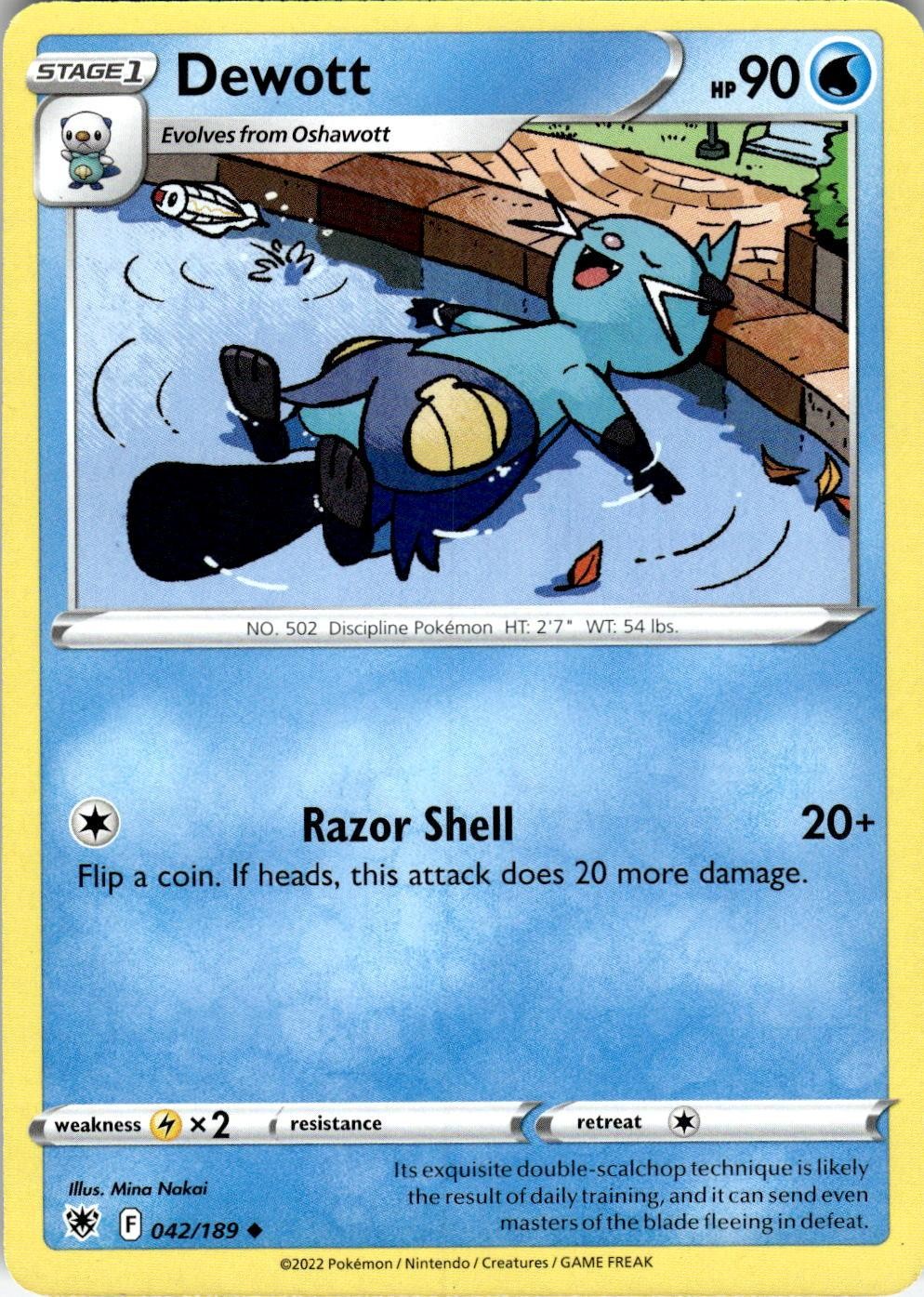 Dewott 042/189 Uncommon Astral Radiance Pokemon Near Mint