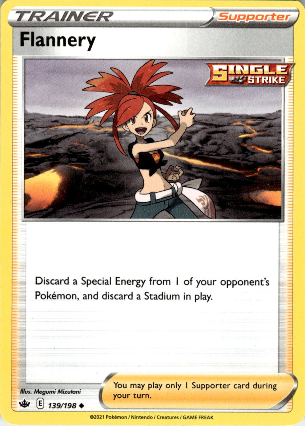 Flannery 139/198 Uncommon Chilling Reign Pokemon Near Mint
