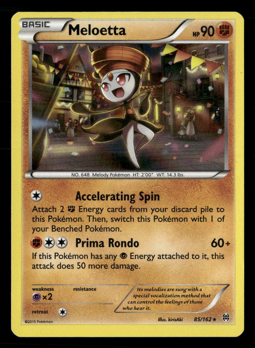 Meloetta Holo Rare XY - BREAKthrough 85/162 NM