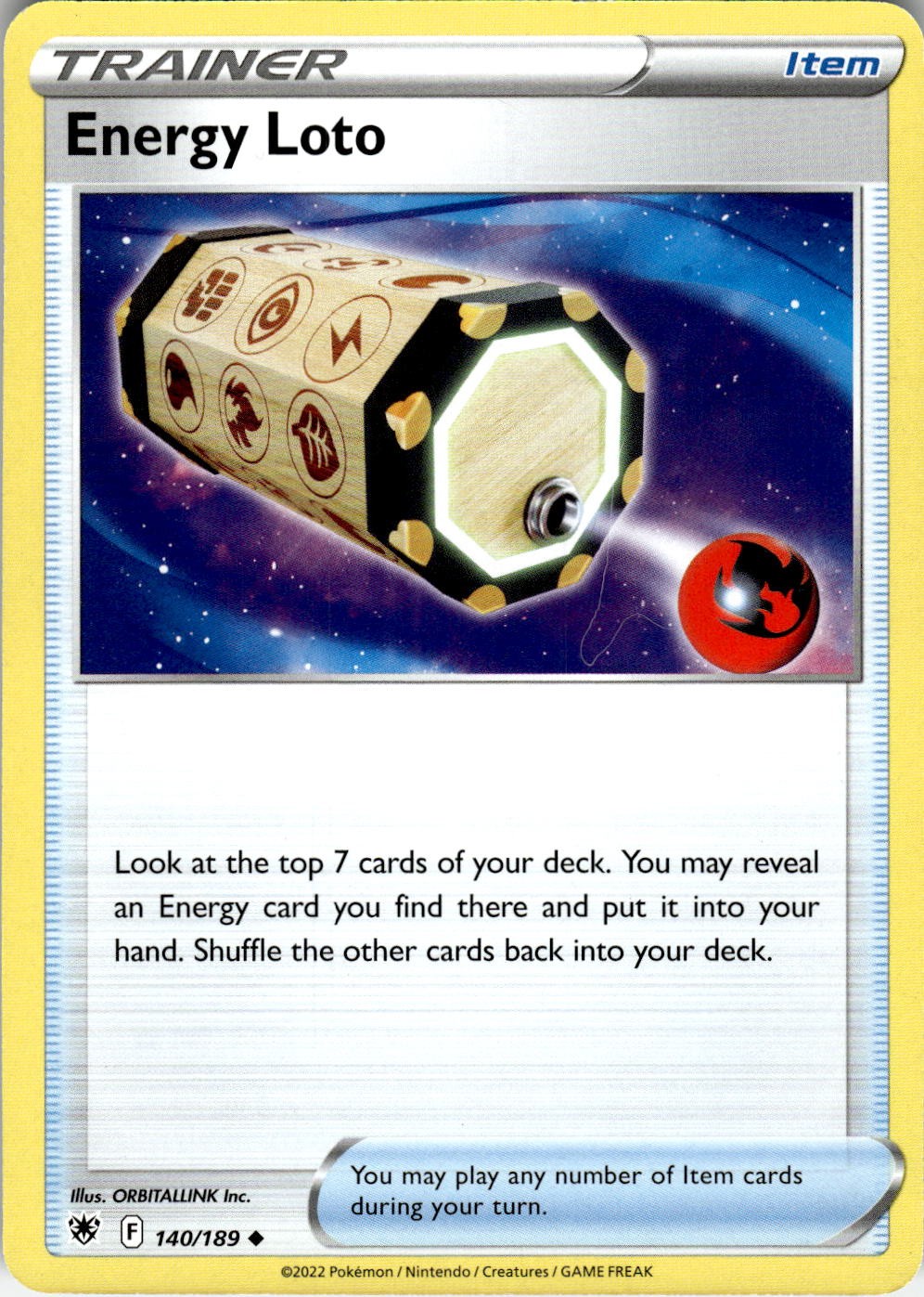 Energy Loto 140/189 Uncommon Astral Radiance Pokemon Near Mint