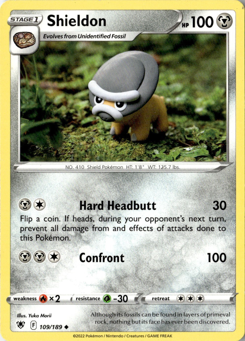 2022 POKEMON SHIELDON 109/189 UNCOMMON ASTRAL RADIANCE NEAR MINT