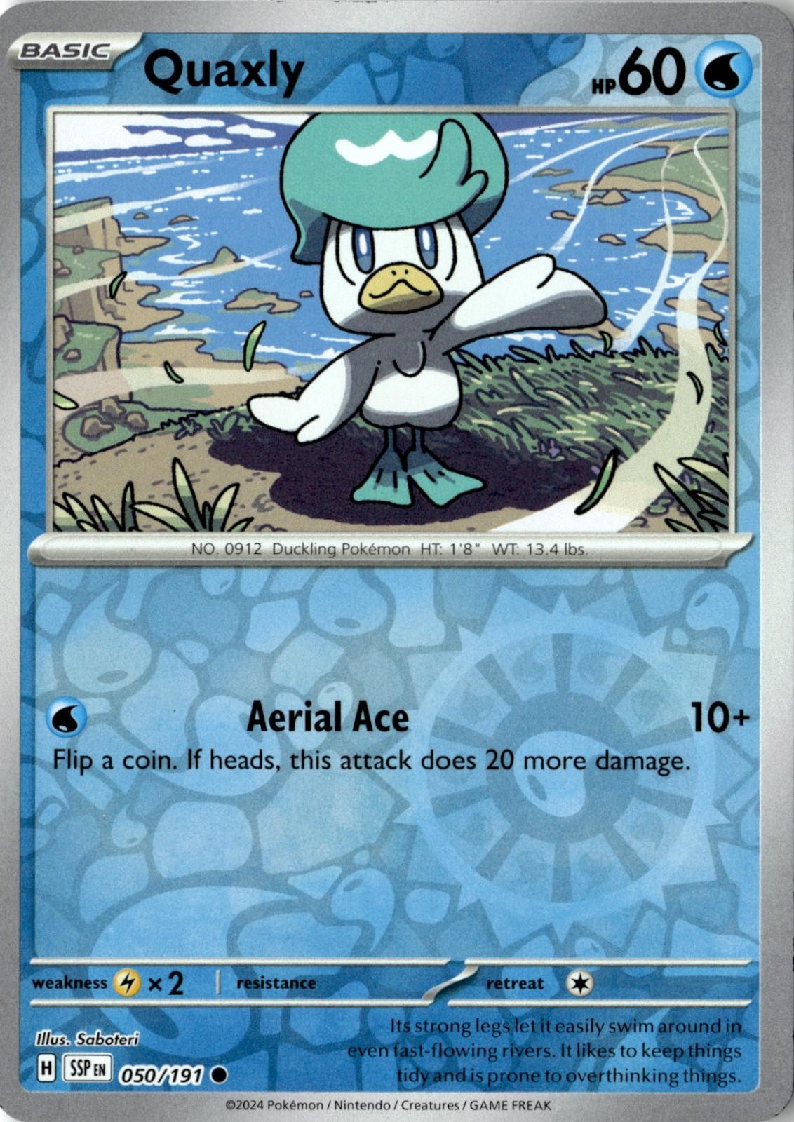 POKEMON QUAXLY 050/191 COMMON MISCELLANEOUS CARDS & PRODUCTS REVERSE HOLO NM