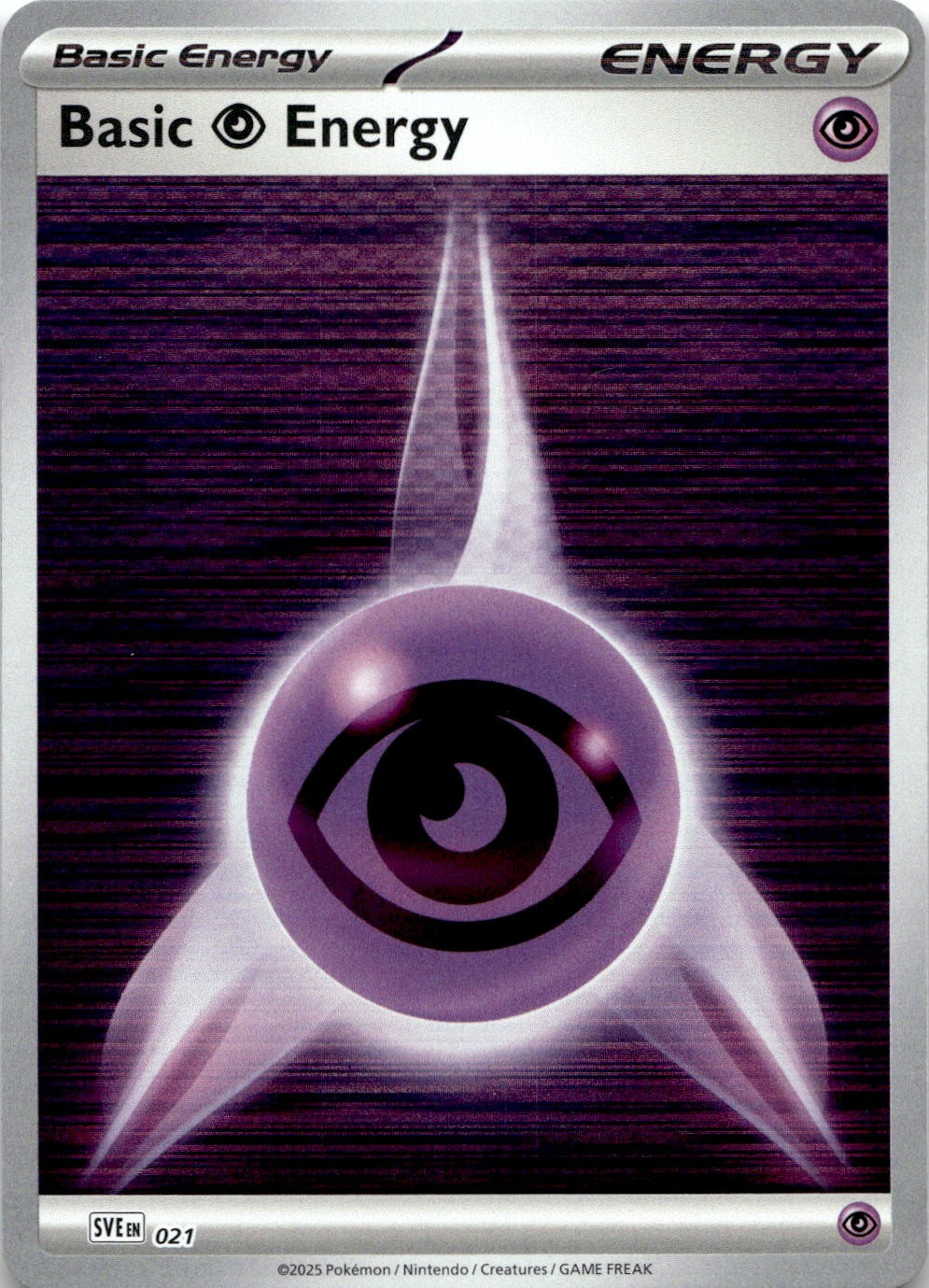 Basic Psychic Energy 021 Scarlet & Violet Energies Pokemon Reverse Holo NM