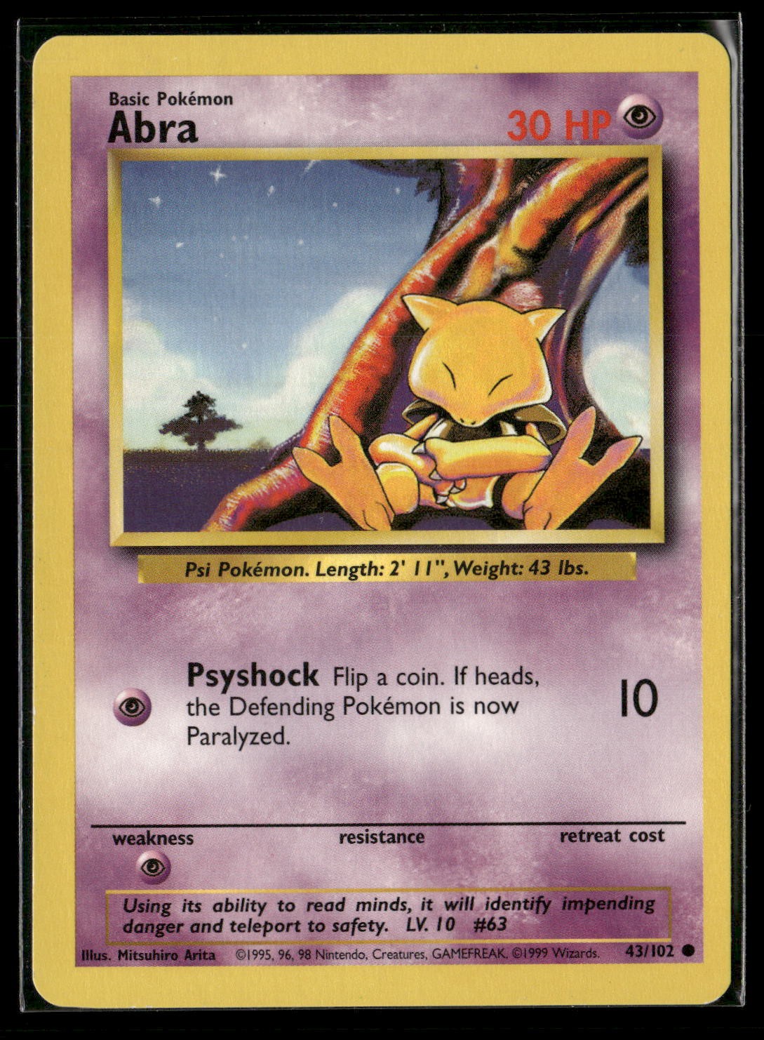Abra Common Base Set 043/102 LP