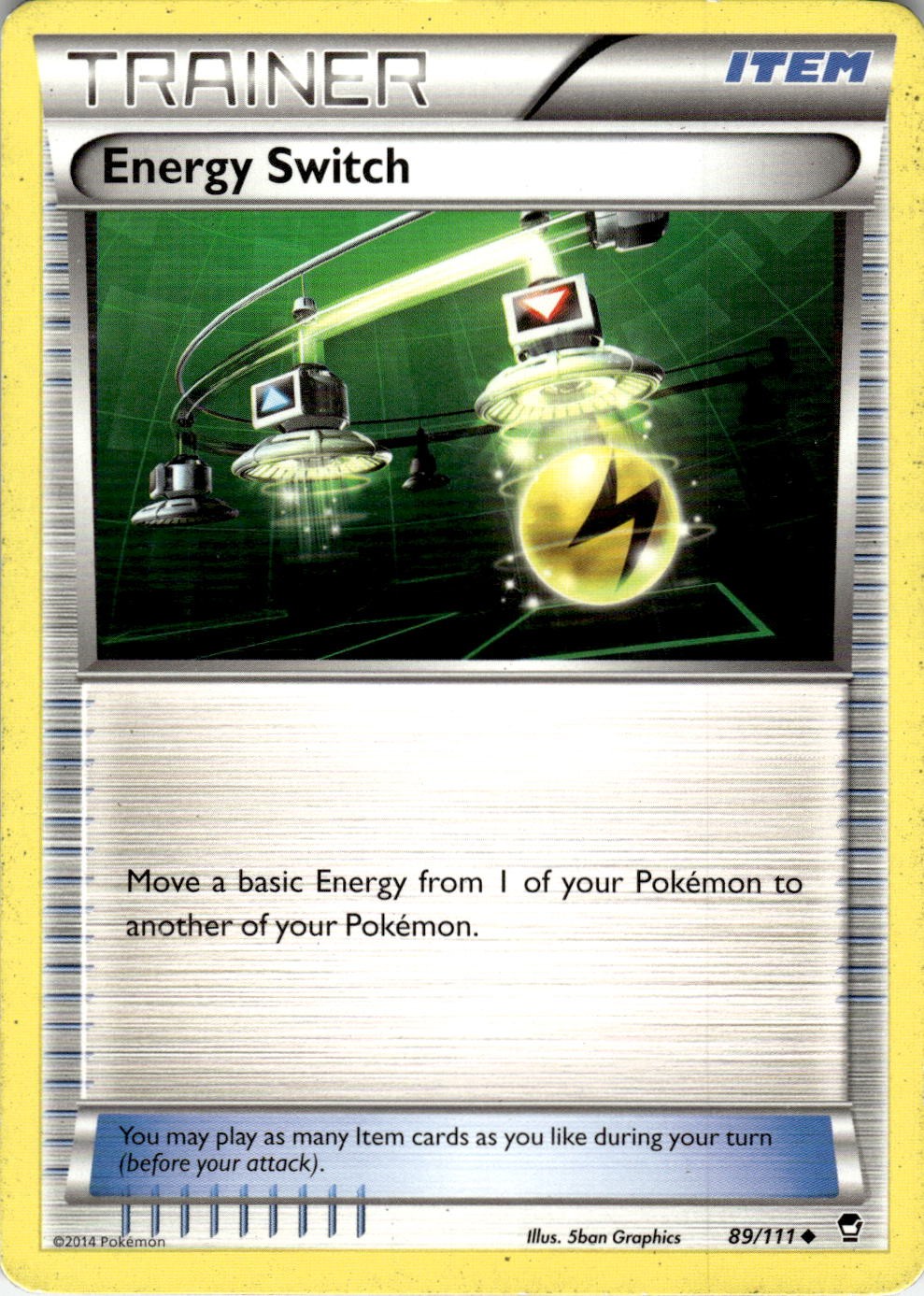 Energy Switch 89/111 Uncommon Furious Fists Pokemon Near Mint
