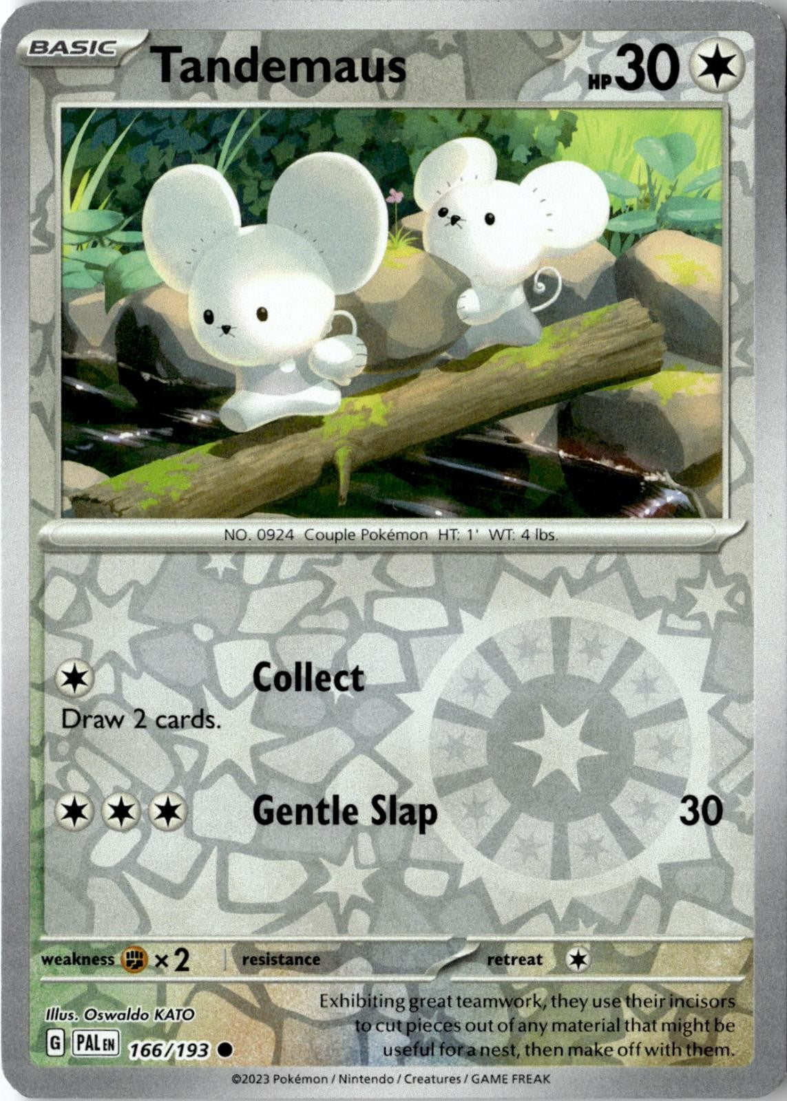 2023 POKEMON TANDEMAUS 166/193 COMMON PALDEA EVOLVED REVERSE HOLO NEAR MINT