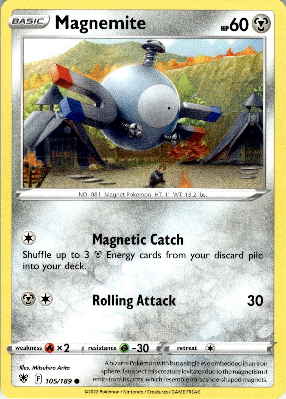 Magnemite 105/189 Common Astral Radiance Pokemon Near Mint