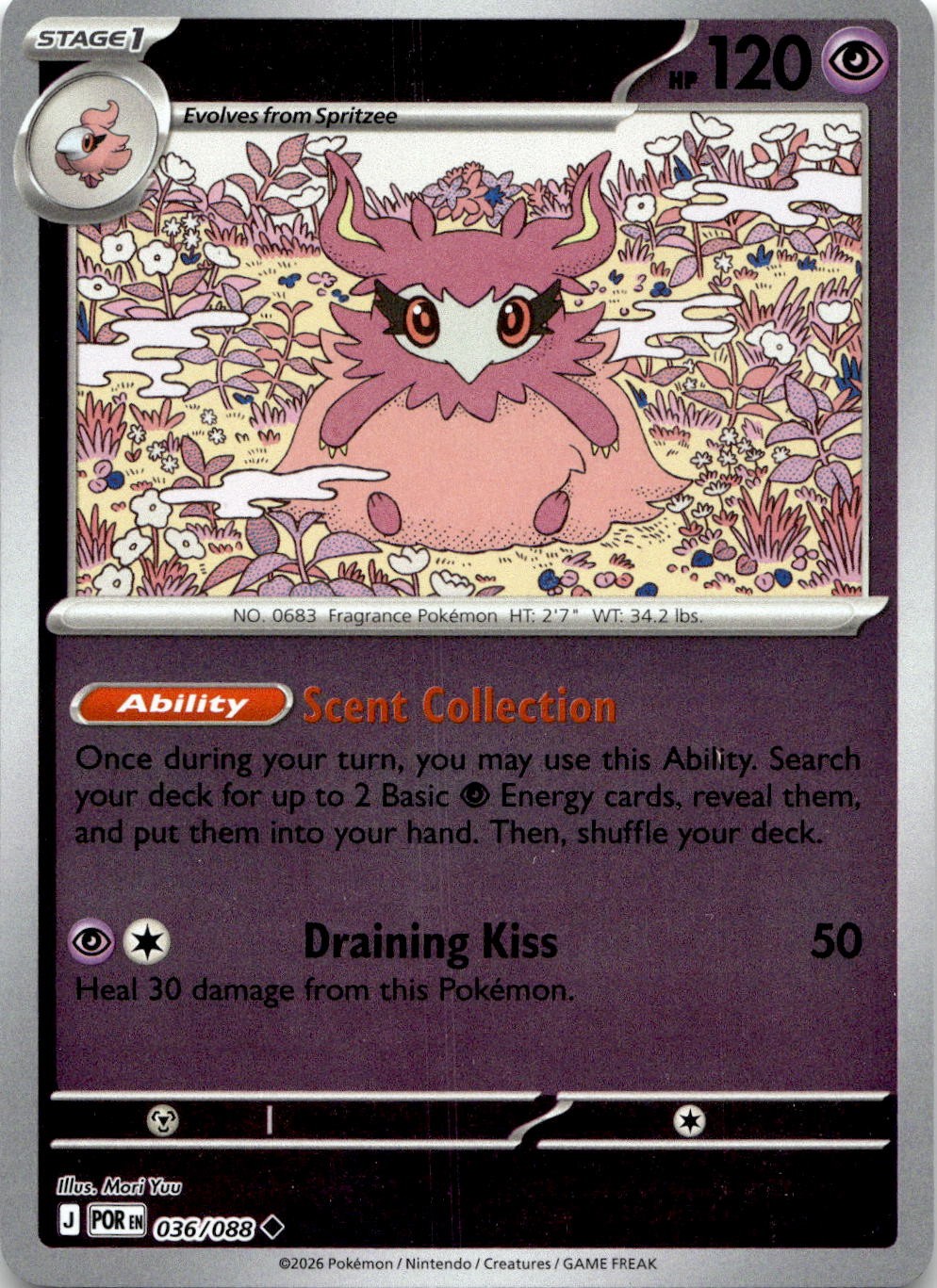 Aromatisse 036/088 Uncommon Perfect Order Pokemon Reverse Holo Near Mint