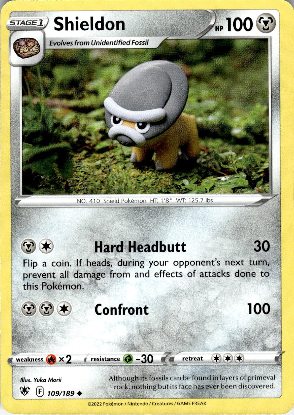 Shieldon 109/189 Uncommon Astral Radiance Pokemon Near Mint