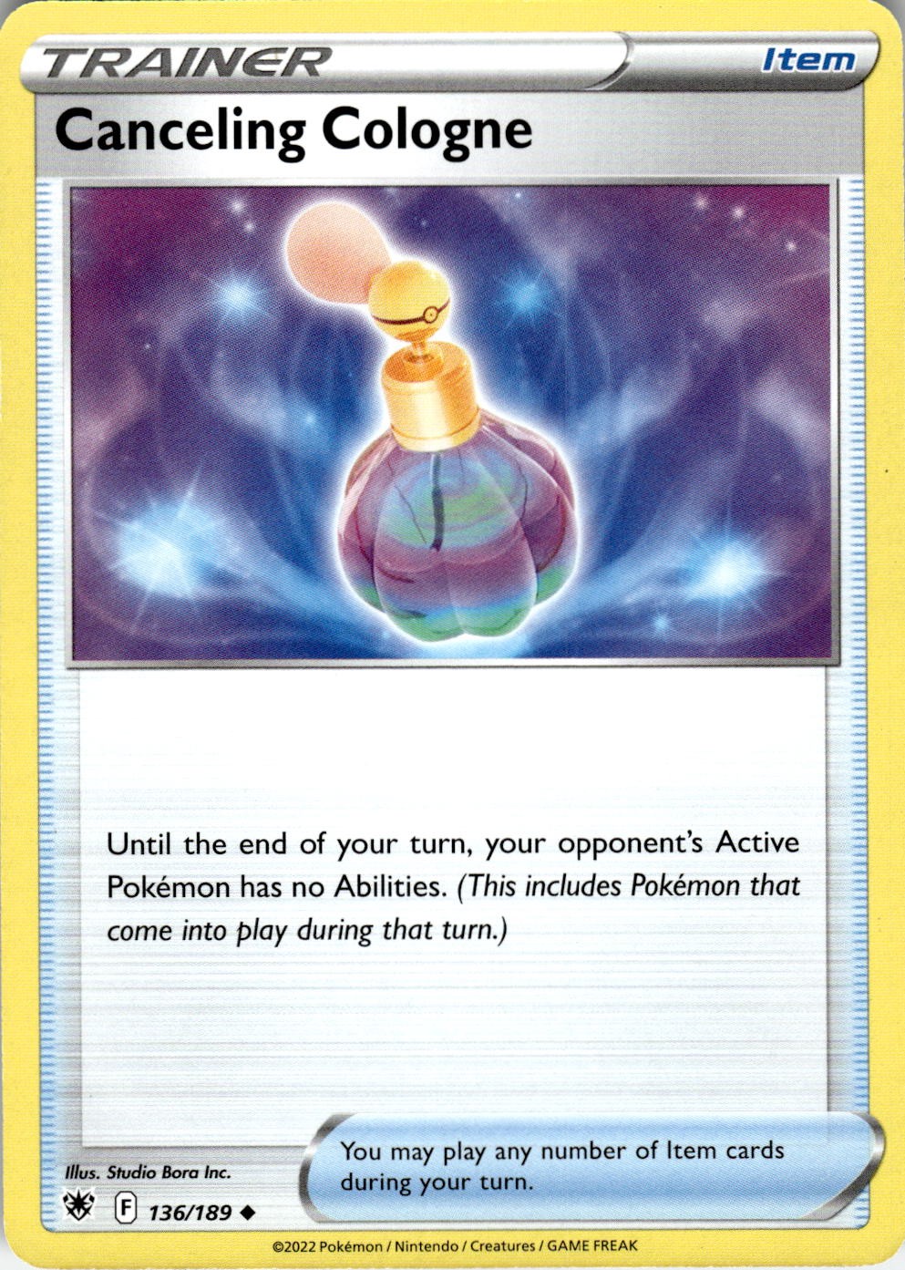 Canceling Cologne 136/189 Uncommon Astral Radiance Pokemon Near Mint