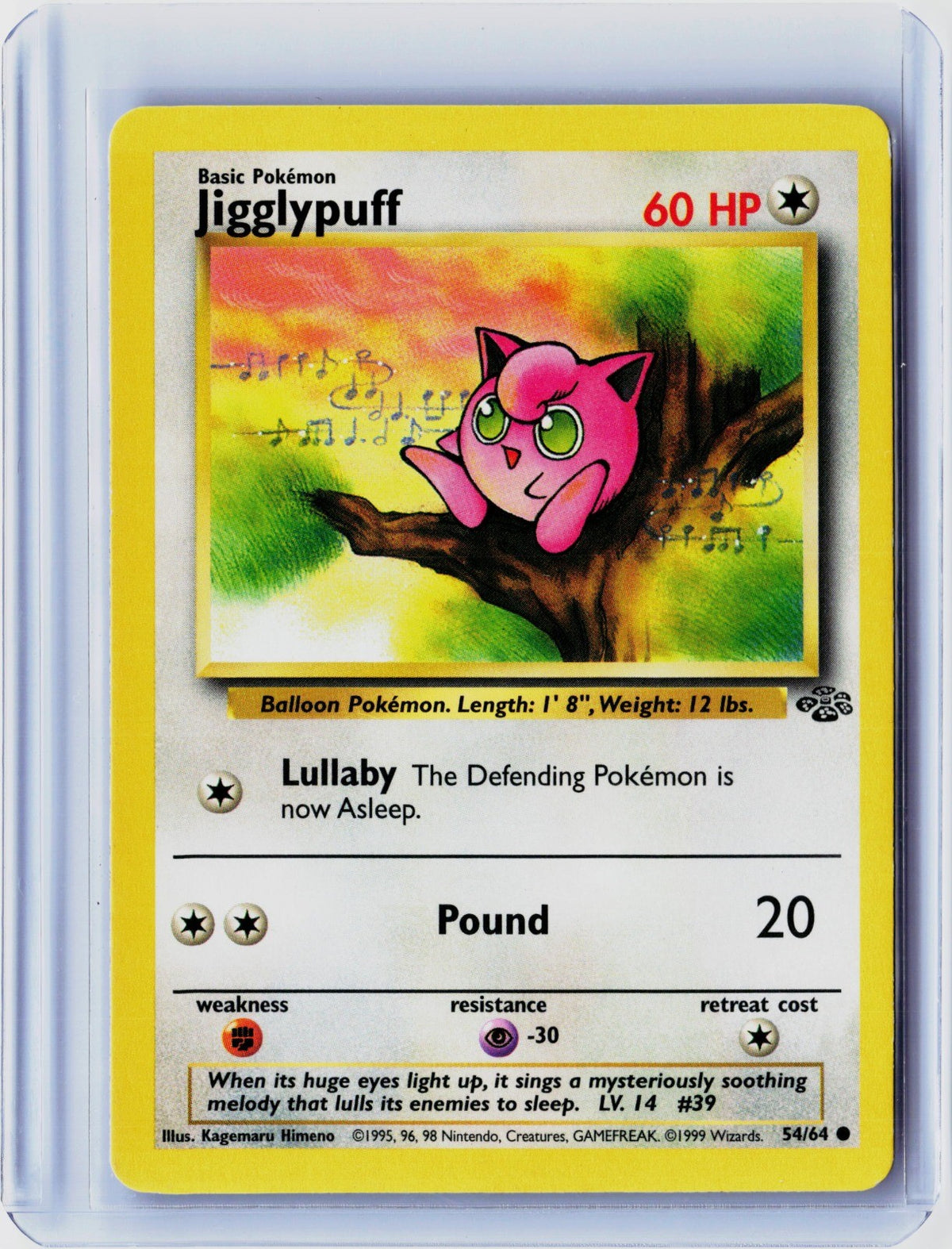 Jigglypuff Unlimited Common Jungle 54/64 NM