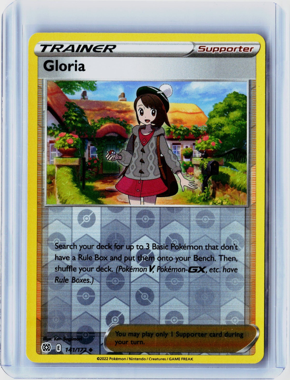 Gloria Reverse Holo Uncommon SWSH09: Brilliant Stars 141/172 NM