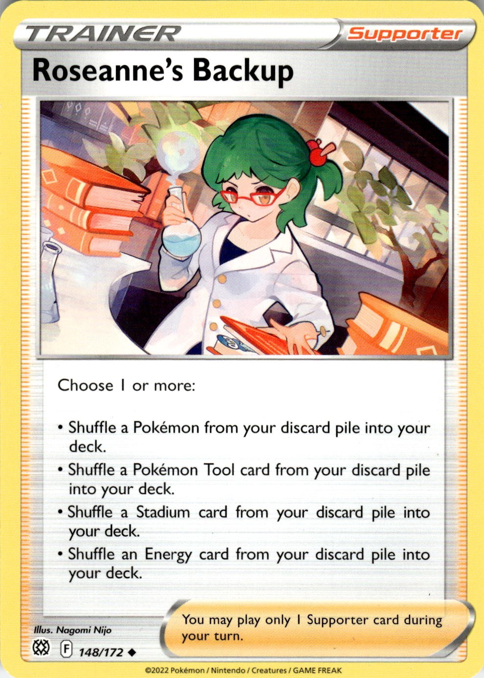 2022 POKEMON ROSEANNE'S BACKUP 148/172 UNCOMMON BRILLIANT STARS NEAR MINT