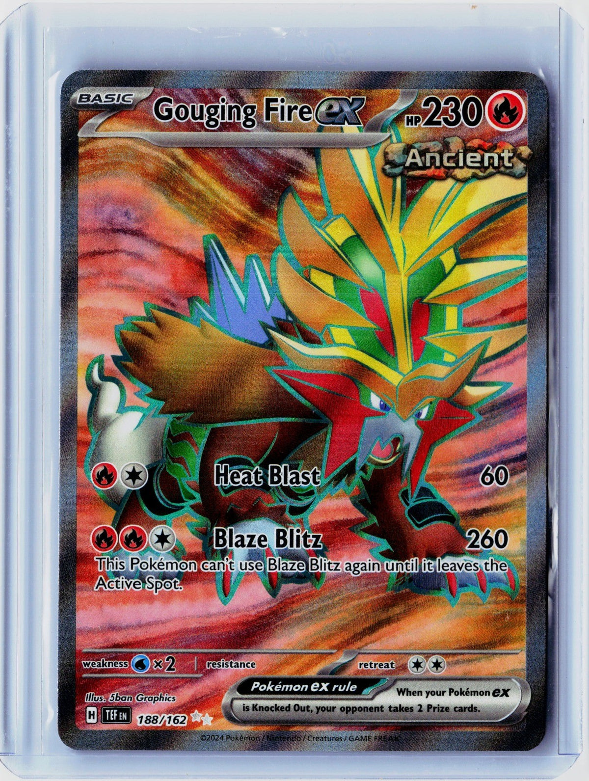 Gouging Fire ex Holo Ultra Rare SV05: Temporal Forces 188/162 NM