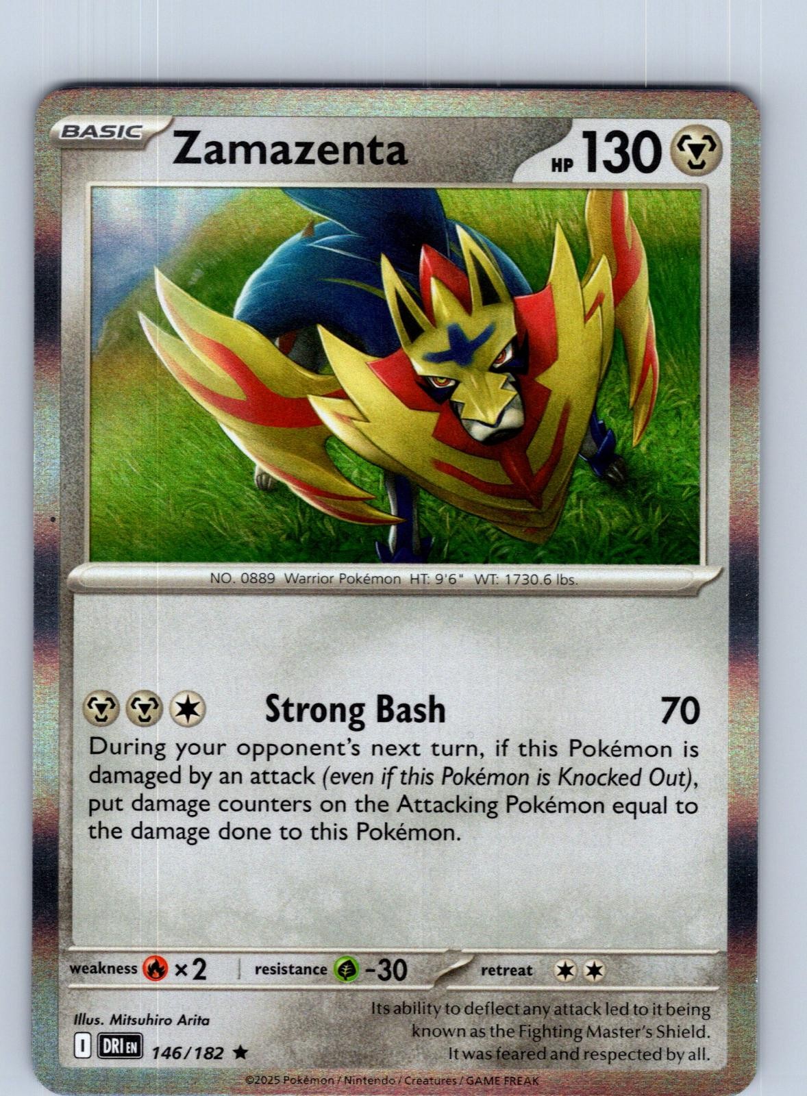 Zamazenta 146/182 Rare Destined Rivals Pokemon Holo Near Mint