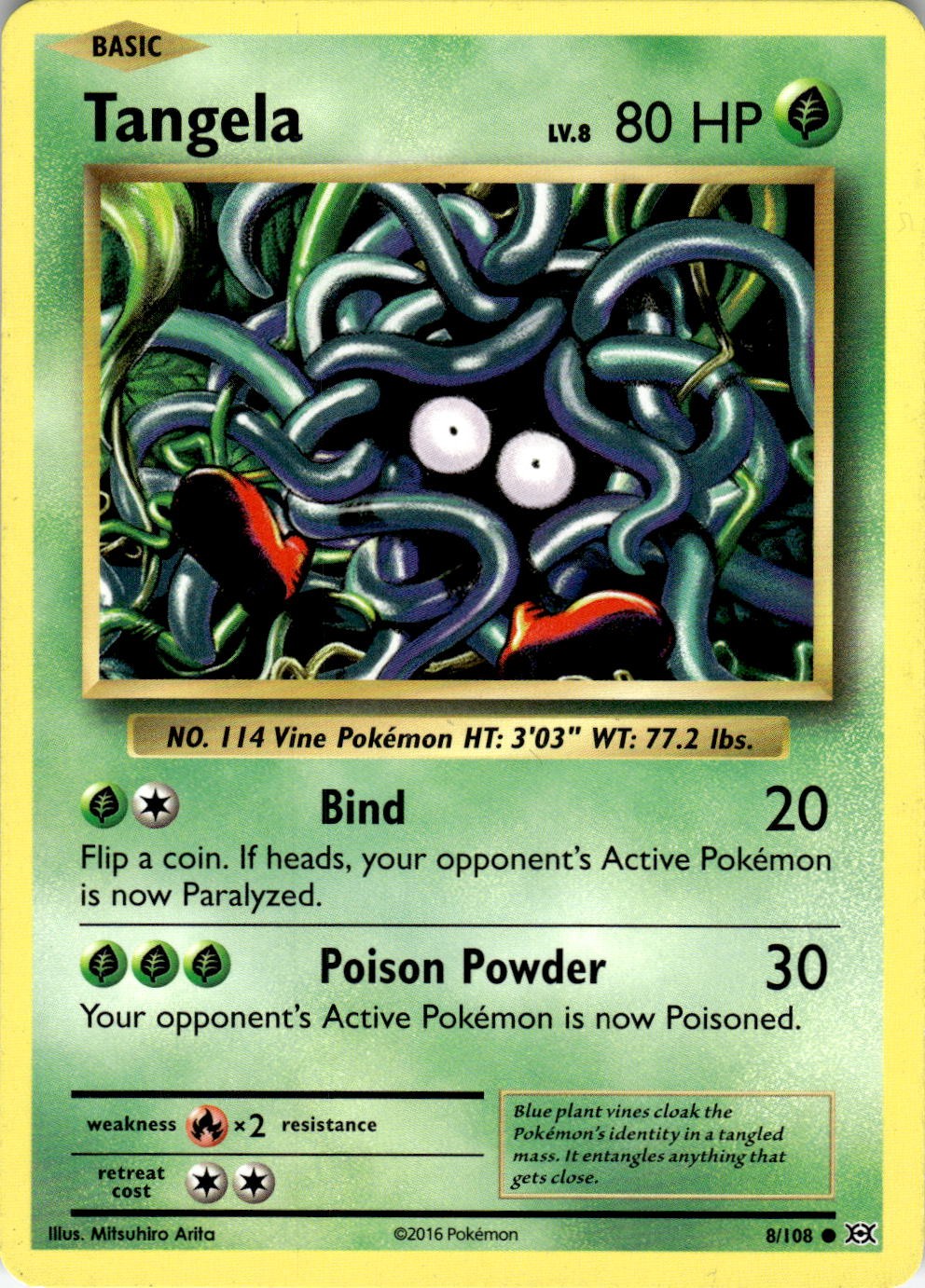 Tangela 8/108 Common Evolutions Pokemon Near Mint