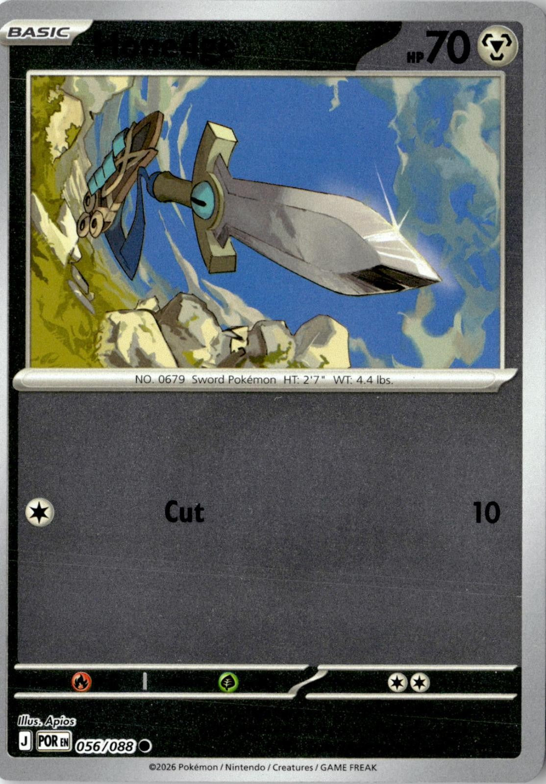 2026 POKEMON HONEDGE 056/088 COMMON PERFECT ORDER REVERSE HOLO NEAR MINT