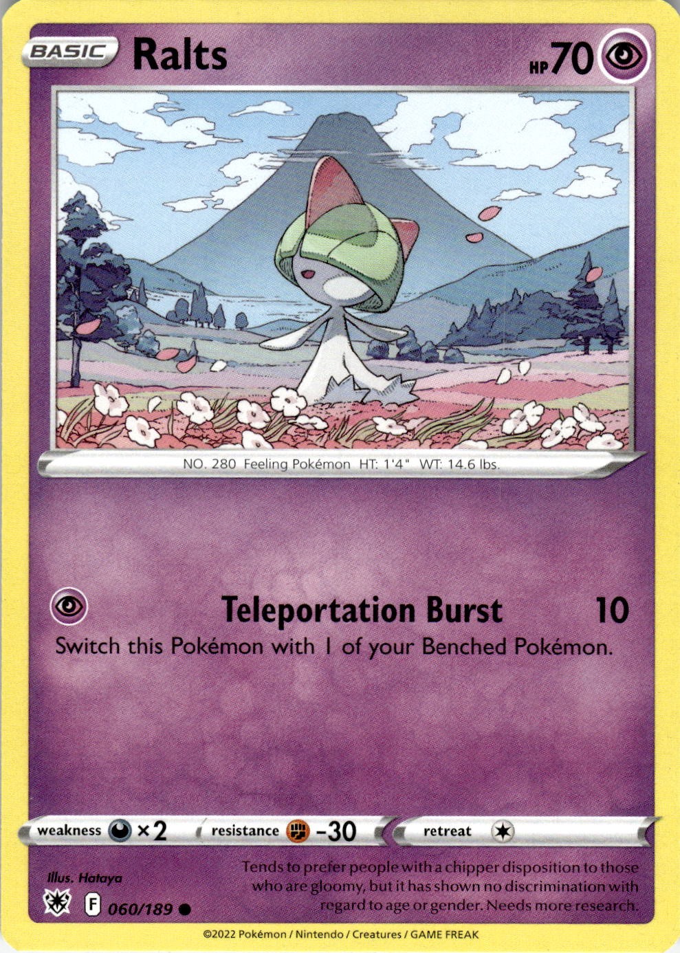 Ralts 060/189 Common Astral Radiance Pokemon Near Mint