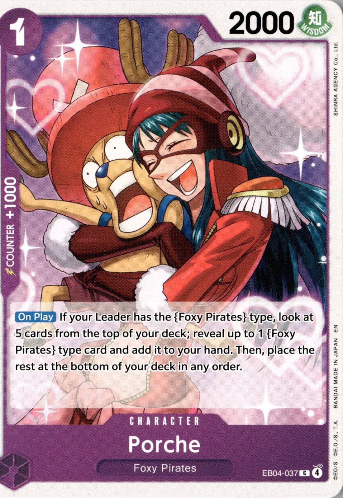 ONE PIECE PORCHE EB04-037 COMMON THE AZURE SEA'S SEVEN RELEASE EVENT CARDS NM