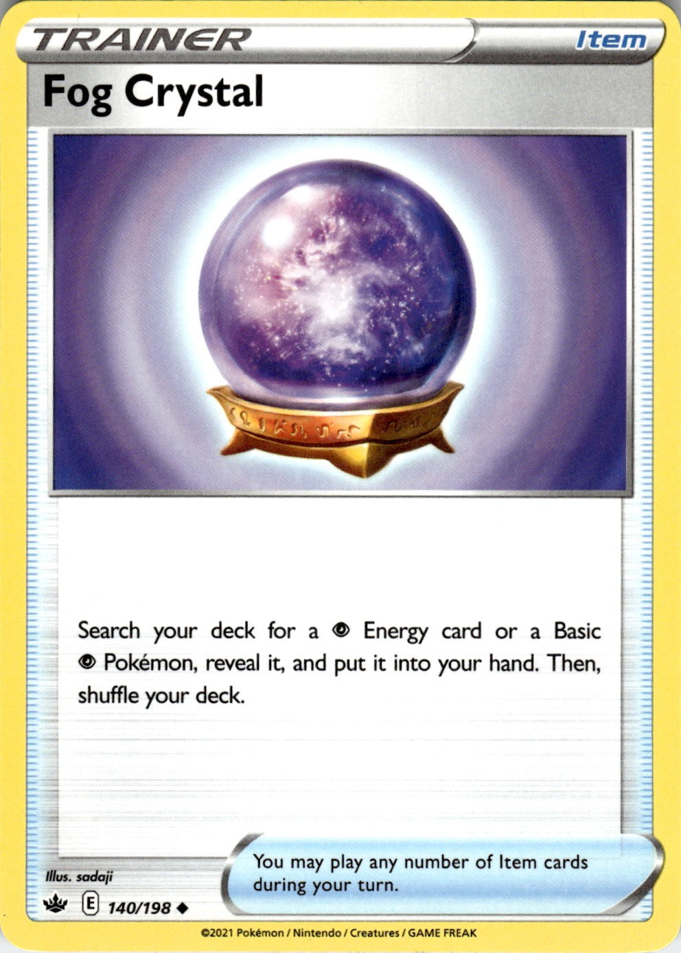 Fog Crystal 140/198 Uncommon Chilling Reign Pokemon Near Mint