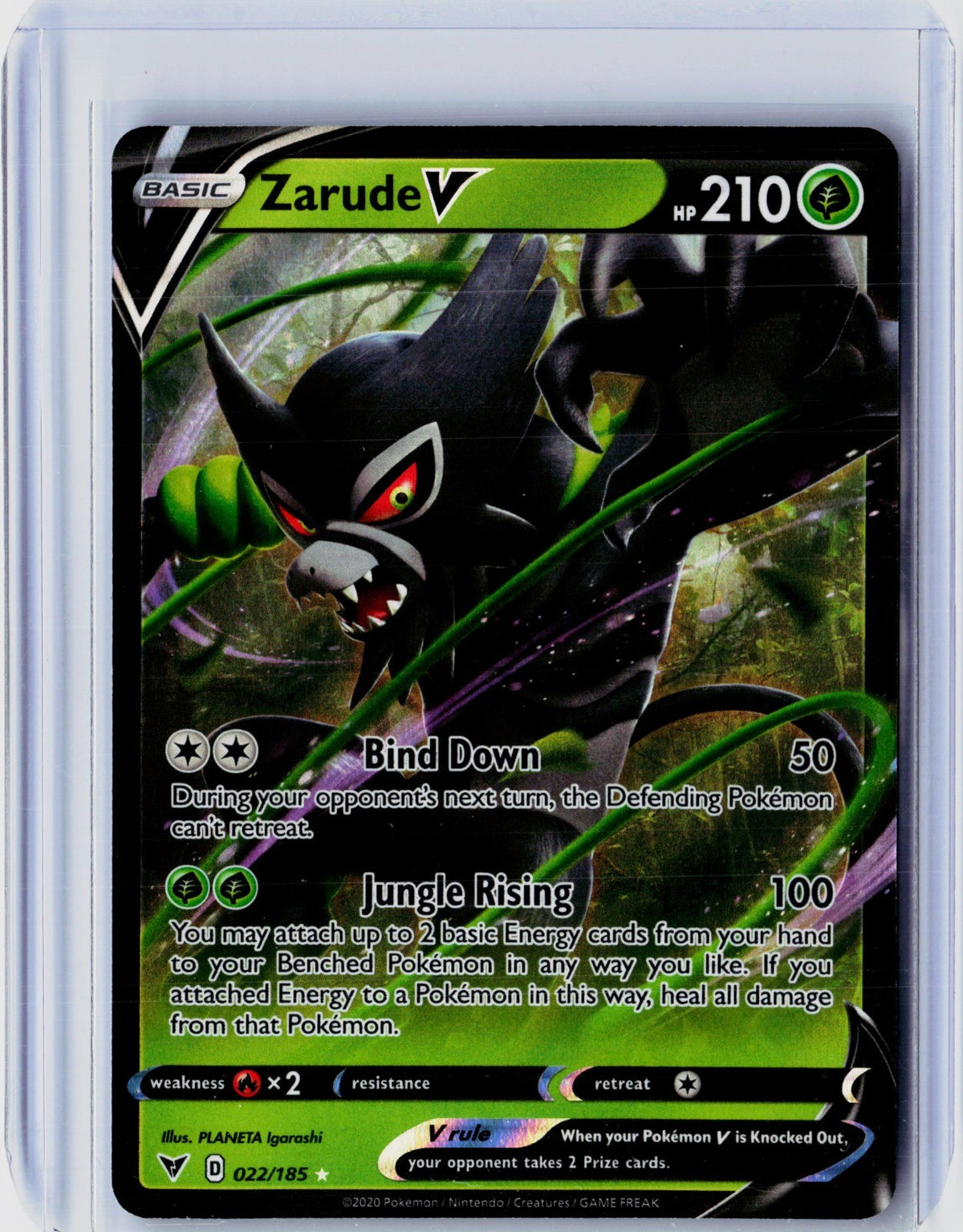 Zarude V Holo Ultra Rare SWSH04: Vivid Voltage 022/185 NM
