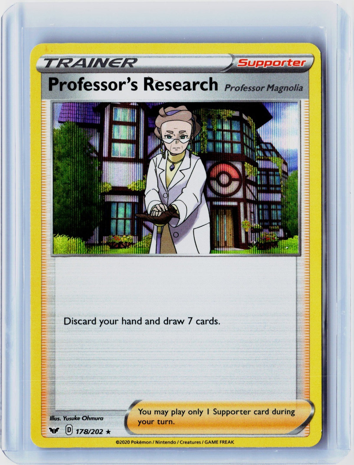 Professor's Research [Magnolia] Holo Rare Sword & Shield Base Set 178/202 NM