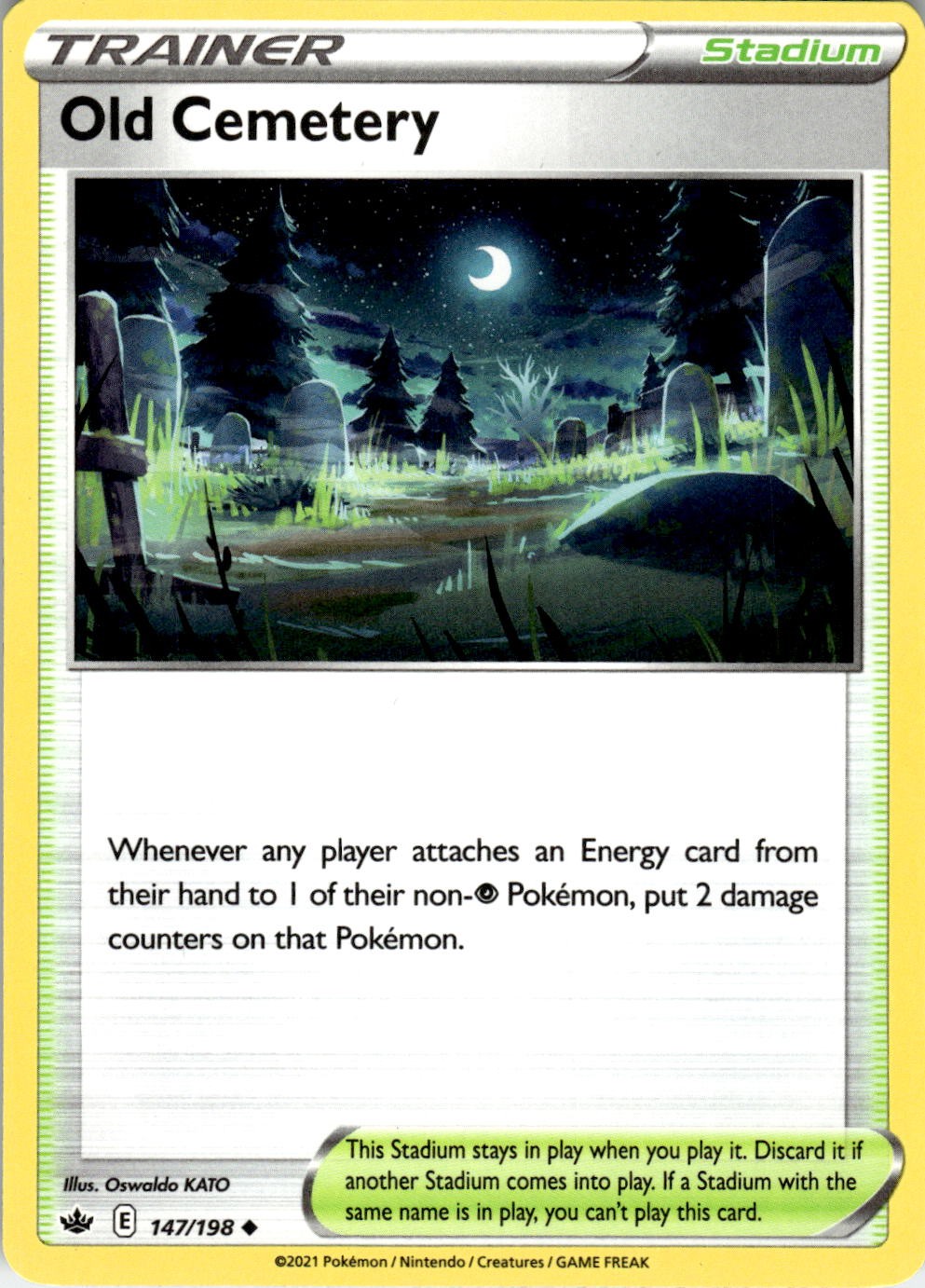 Old Cemetery 147/198 Uncommon Chilling Reign Pokemon Near Mint