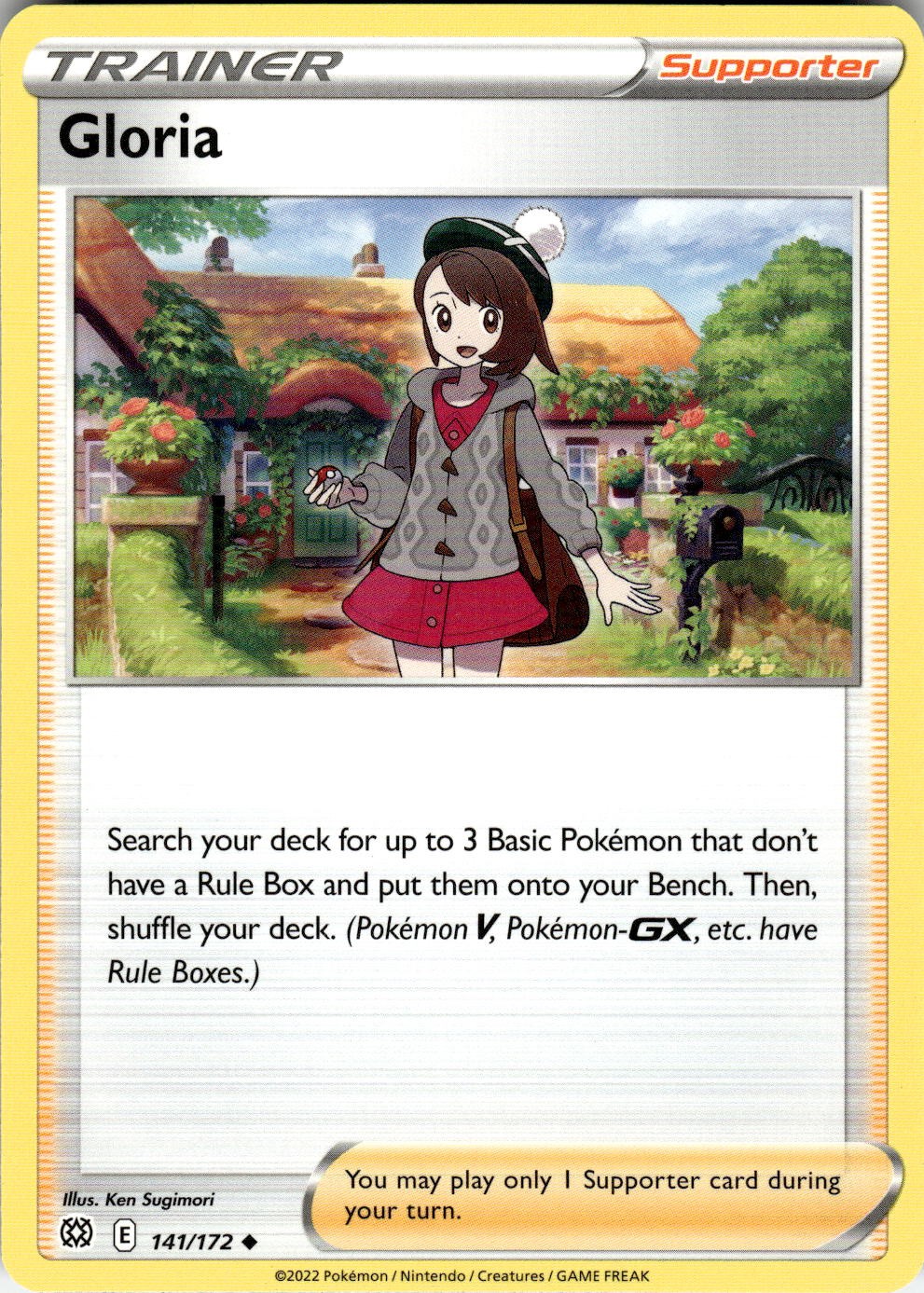 Gloria 141/172 Uncommon Brilliant Stars Pokemon Near Mint