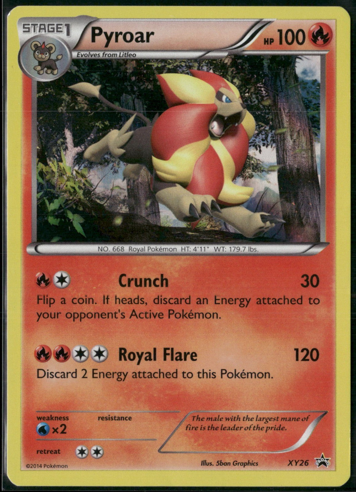 Pyroar Holo Promo XY Promos XY26 NM