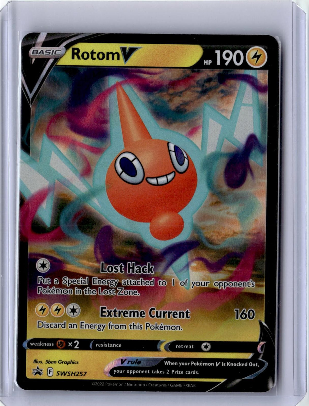 POKEMON ROTOM V SWSH257 HOLO PROMO SWORD & SHIELD PROMO NEAR MINT