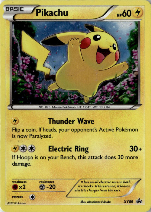 POKEMON PIKACHU (COLLECTOR CHEST) XY89 HOLO PROMO XY PROMO LIGHTLY PLAYED