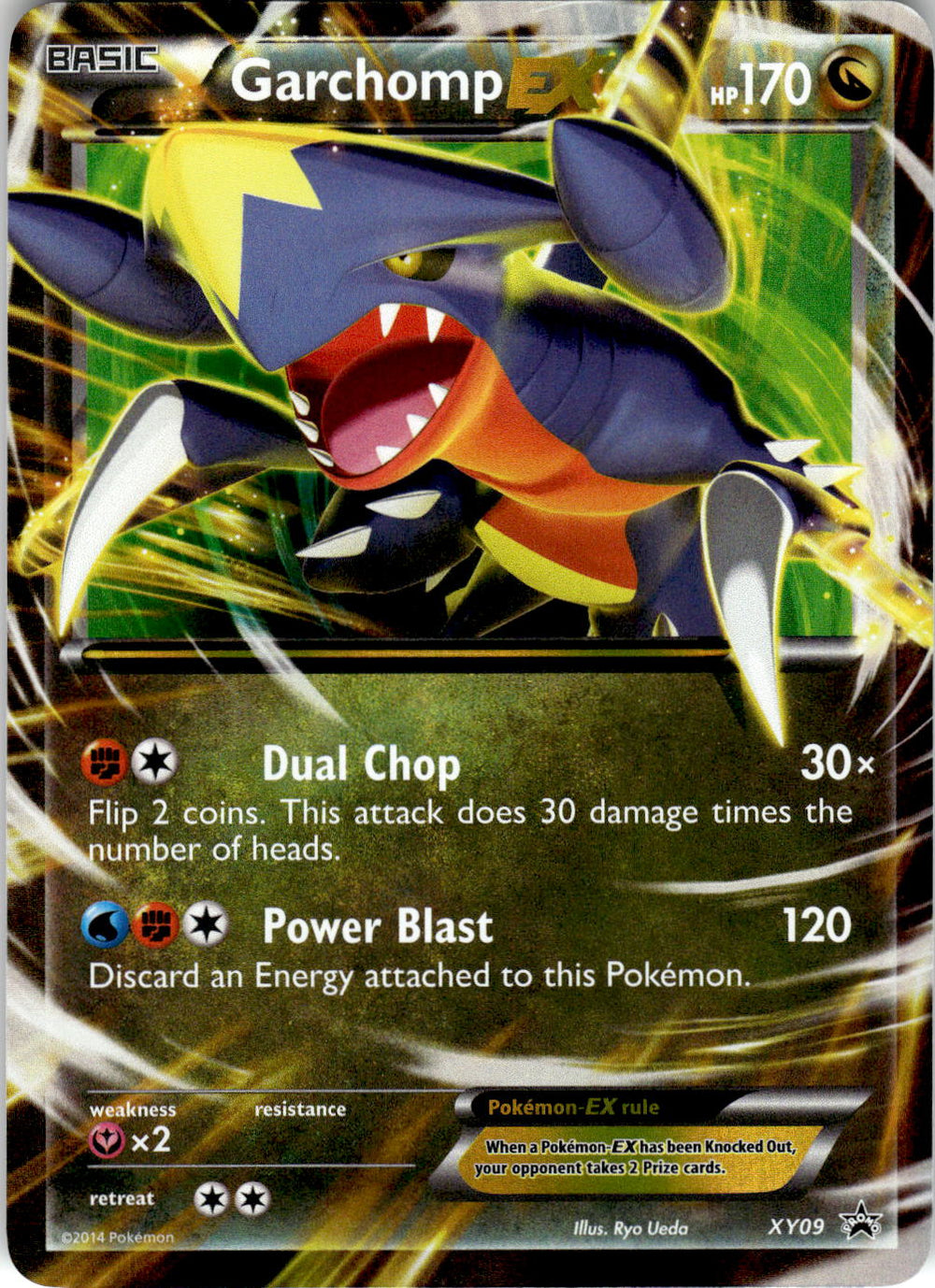 POKEMON GARCHOMP EX XY09 HOLO PROMO XY PROMO NEAR MINT