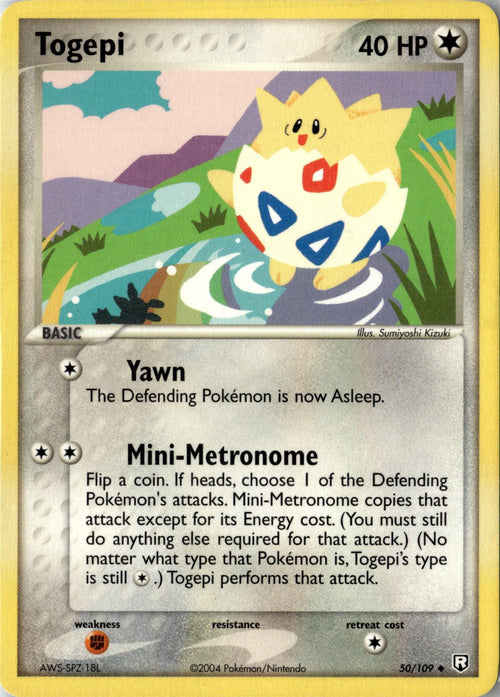 2004 POKEMON TOGEPI 50/109 UNCOMMON TEAM ROCKET RETURNS NEAR MINT