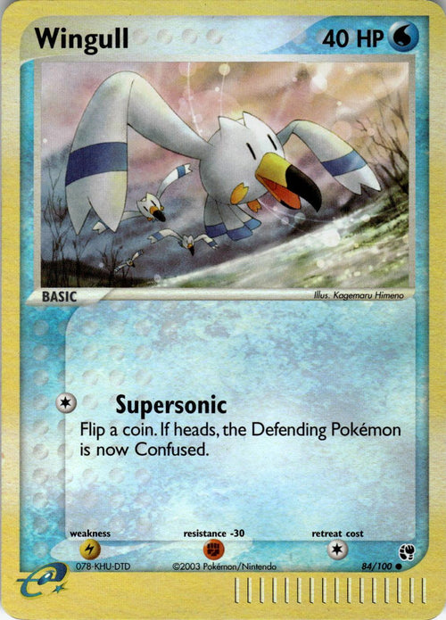 2003 POKEMON WINGULL 84/100 COMMON SANDSTORM NEAR MINT