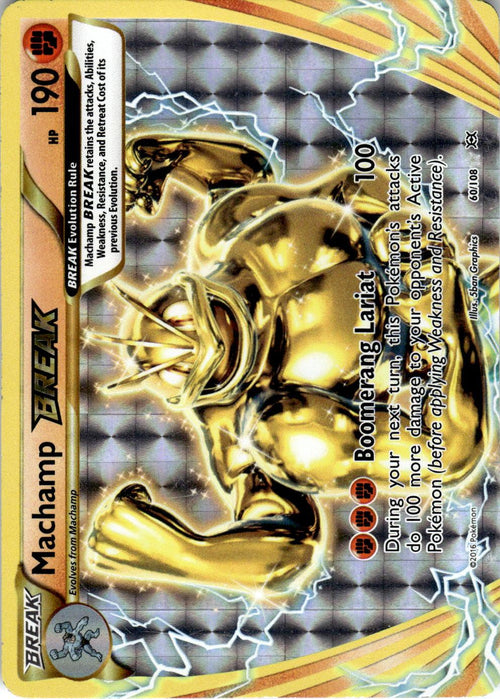 2016 POKEMON MACHAMP BREAK 60/108 BREAK RARE EVOLUTIONS HOLO NEAR MINT