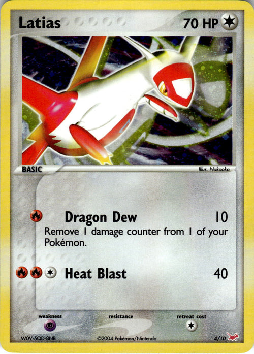2004 POKEMON LATIAS 4/10 EX TRAINER KIT LATIAS HOLO LIGHTLY PLAYED